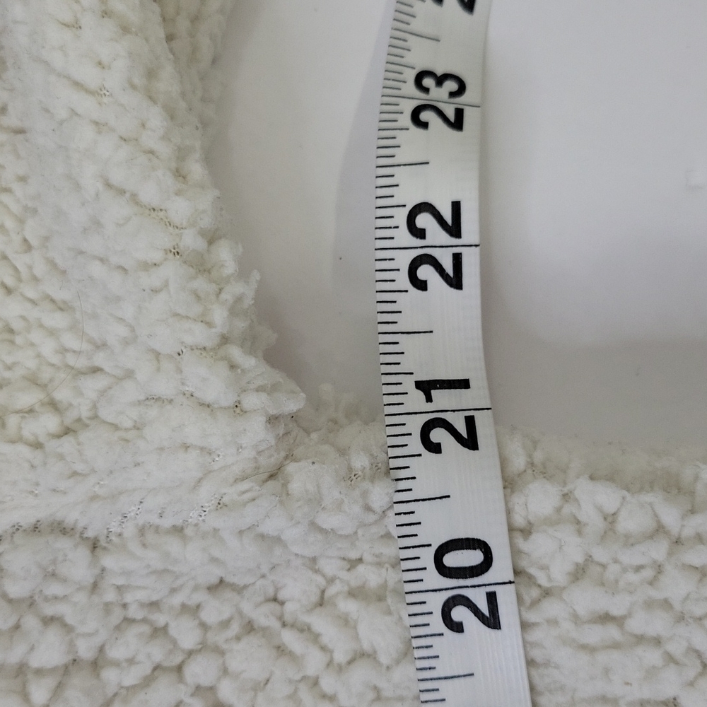Forever 21 Furry Pullover Off White With Leopard Print Detail SZ M 3/$15 - Picture 6 of 10